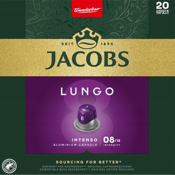 KAWA NESPRESSO JACOBS LUNGO INTENSO 100 kapsułek zdjęcie 5