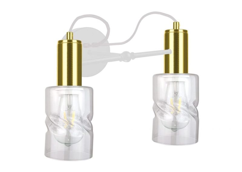 Kinkiet 2xE27 INGER WHITE/GOLD zdjęcie 1