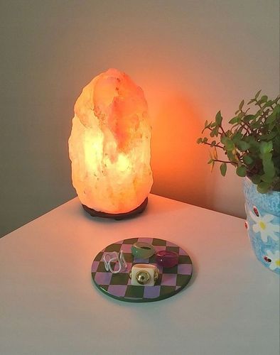 LAMPA SOLNA 5-7 kg JONIZATOR sól Himalajska Kryształ Dekoracja na Arena.pl
