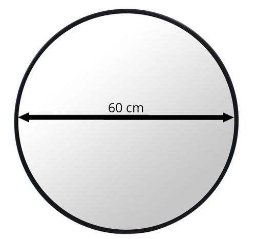 Lustro 60cm czarna rama na Arena.pl
