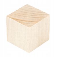 KOSTKA drewniana klocki surowe 30x30mm 1szt.