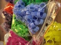 Obrączki znaczniki 8mm dla gołębi  100 sztuk