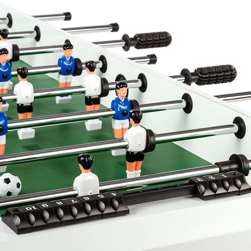 Piłkarzyki stołowe Belfast 121 x 101 x 79 cm - białe na Arena.pl