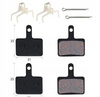 4x Klocki hamulcowe półmetaliczne SHIMANO B05S / B03S / B01S HULAJFUN