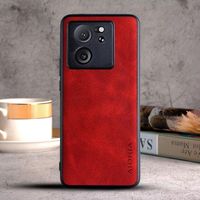 Etui AIORIA Vintage LEATHER do Xiaomi 13T/13T Pro/Redmi K60 Ultra czerwony