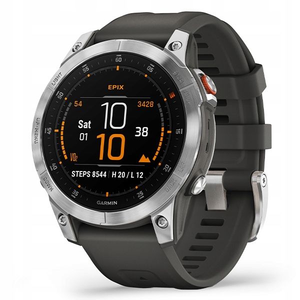 Smartwatch GARMIN Epix 2 Czarno-srebrny zdjęcie 3