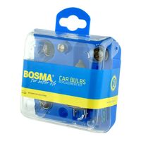 Żarówka samochodowa Bosma 12V H7 zapasowy komplet bezpieczniki + żarówki pomocnicze