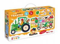 CzuCzu Moto Puzzle Traktor 24 el. + obrazki dla dzieci 2+3+