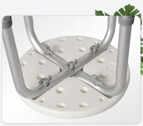 TABORET STOŁEK POD PRYSZNIC OKRĄGŁY KRZESŁO PRYSZNICOWE STABILNE DO WANNY na Arena.pl