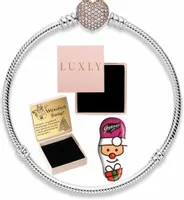 BRANSOLETKA DAMSKA SREBRNA 925 MODUŁOWA DO CHARMS SERCE Z GRAWEREM + Gratis