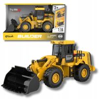 KOPARKA MASZYNA BUDOWLANA PREZENT ZABAWKA RUCHOME ELEMENTY DŹWIĘK ŚWIATŁO