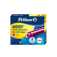 NABOJE ATRAMENTOWE KRÓTKIE 6SZT PALIKAN 4001 RÓŻOWE