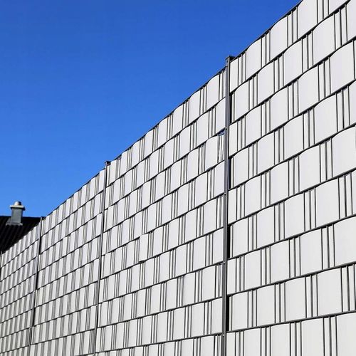 TAŚMA OGRODZENIOWA JASNOSZARA 19x35m OSŁONA NA OGRODZENIE PANELOWE PŁOT +UV na Arena.pl