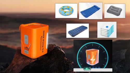 GIGA PUMP 5.0 POMPKA DO MATERCA Z LAMPKĄ 5 końcówek 260l/min 5kPa na Arena.pl