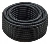 RURA KARBOWANA PESZEL PVC fi 25 mm 100 m BEZ PILOTA 750N UV CZARNY do