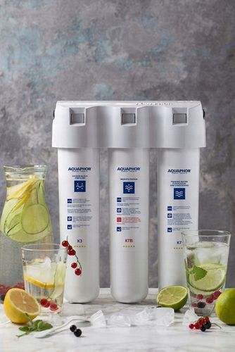 Filtr Aquaphor Podzlewowy z baterią, Filtracja 3-stopniowa do 6000L na Arena.pl