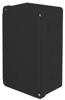 CZARNA PUSZKA INSTALACYJNA HERMETYCZNA ELEKTRYCZNA OBUDOWA 210X120X74