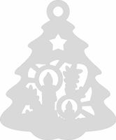 Ś7 Zawieszka ozdoba ażurowa ŚWIĘTA choinka Boże Narodzenie OZDOBA OKNA