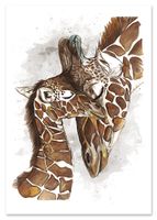 Plakat żyrafa żyrafy plakaty dla dziecka 30x40 cm