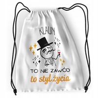 Plecak Sportowy Szkolny Klauna Worek Torba Z Nadrukiem Ze Zdjęciem