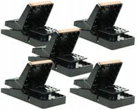 5x SILNA ŁAPKA PUŁAPKA NA SZCZURY I MYSZY GILOTYNA DUŻA SIŁA MECHANIZMU