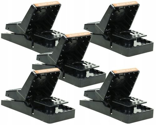 5x SILNA ŁAPKA PUŁAPKA NA SZCZURY I MYSZY GILOTYNA DUŻA SIŁA MECHANIZMU na Arena.pl