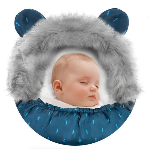 Śpiworek do wózka, sanek Elmi Ricokids - granatowy na Arena.pl