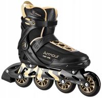 NILS ŁYŻWOROLKI ZŁOTE ARMOUR CZARNO ROZM 45 NA22151 KAUCZUK ABEC7