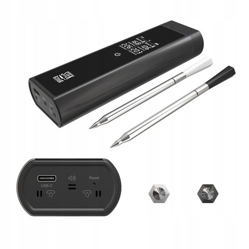 2x Bezprzewodowy Termometr Kuchenny Cyfrowy do Mięsa Steków STEK BZDUR na Arena.pl