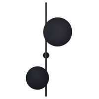 Kinkiet dwupunktowy Rega K-4638 Kaja czarna lampa loftowa na przedpokój