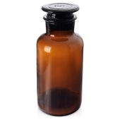 Butelka Szklana Brązowa z Korkiem na Kosmetyki Przyprawy Zioła Herbatę 0,5L