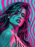 Plakat 60x80cm Neonowy Wzrok