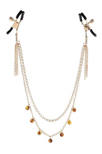 SPORTSHEETS AMBER CHAINED NIPPLE CLAMPS na Arena.pl