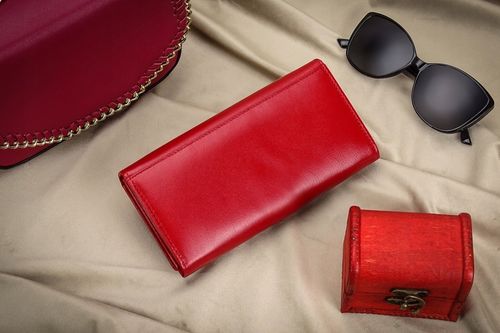 Damski Czerwony Gracio Portfel Skóra Naturalna BIG na Arena.pl