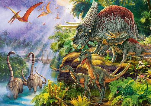 Puzzle 500 Elementów Dinozaury  Dolina na Arena.pl
