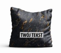 Poduszka Dekoracyjna MARMUR  z Twoim napisem M16