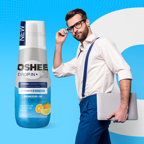 HYDROKONCENTRAT OSHEE DROP IN Witaminy i Magnez Cytryna i pomarańcza 500 ml na Arena.pl