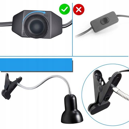 LAMPA GRZEWCZA DO AKWARIUM GADÓW ŻÓŁWIA WĘŻA Z 2 ŻARÓWKAMI UVA UVB 25 na Arena.pl