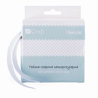 TAŚMA RZEPOWA SAMOPRZYLEPNA BIAŁA 15MM X 5M DPKD-012 DP CRAFT