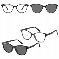 2w1 Okulary Korekcyjne Zerówki z NAKŁADKĄ PRZECIWSŁONECZNĄ z Polaryzacją