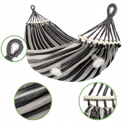 MOCNY HAMAK OGRODOWY DWUOSOBOWY HUŚTAWKA XXL WZMOCNIONY PAŁĄK + TORBA na Arena.pl
