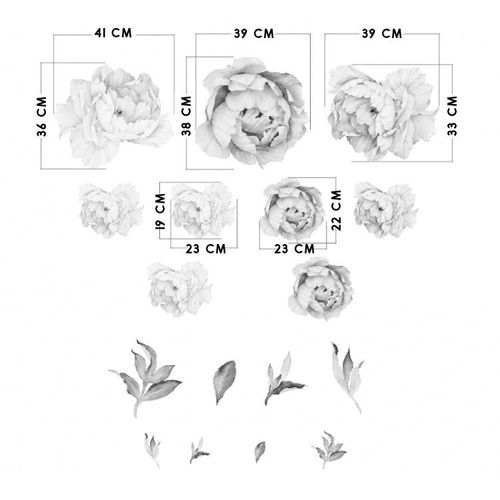 Naklejki Pastelowe Piwonie DK282 na Arena.pl
