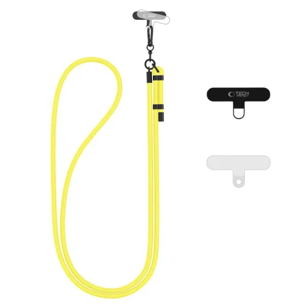 Smycz Tech-Protect C1S Rope Crossbody Strap - żółta zdjęcie 1