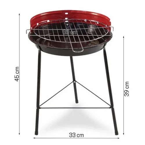 Grill okrągły, węglowy. Kompaktowy GW0103 na Arena.pl