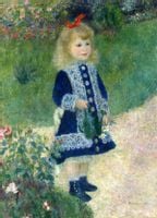 A Girl with a Watering Can, Auguste Renoir - plakat 50x70 cm