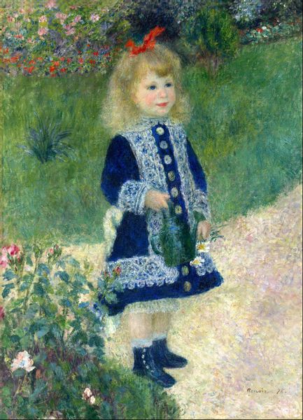 A Girl with a Watering Can, Auguste Renoir - plakat 21x29,7 cm zdjęcie 1