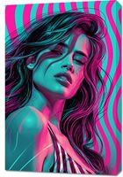 Obraz 60x90cm Neonowy Wzrok