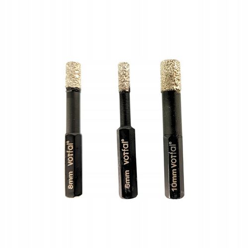 OTWORNICA DIAMENTOWA KORONKA DO GRESU M14 ZESTAW ⌀ 6,8,10,35,68 mm ADAPTER na Arena.pl