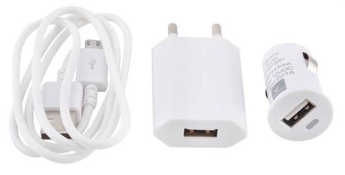 ZESTAW ŁADOWAREK 3in1 MICRO USB na Arena.pl