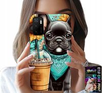 ETUI DO XIAOMI POCO M3 PRO 5G - BULDOG COFFI LOVE, SŁONECZNIKI, PSI CASE